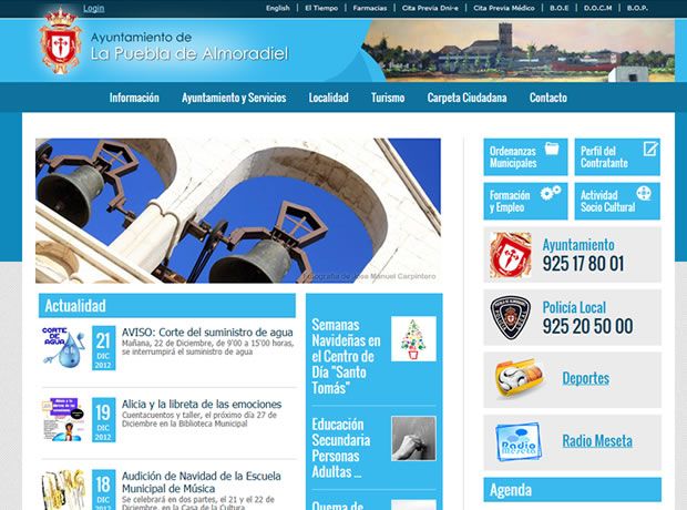 Nueva Página Web del Ayuntamiento de La Puebla de Almoradiel